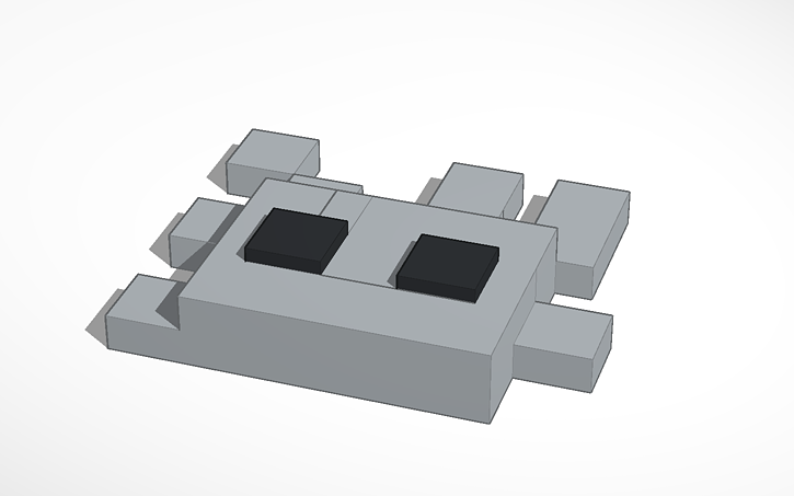 Minecraft Blaze Face Tinkercad
