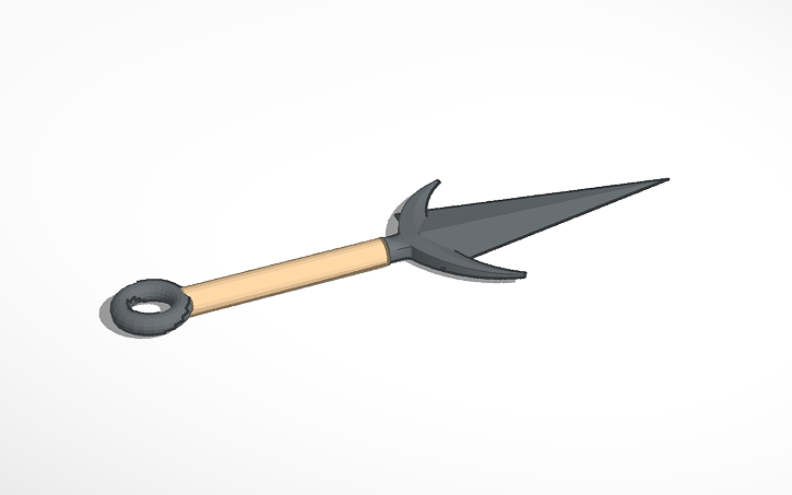 3D design Flying Thunder-god kunai | Tinkercad