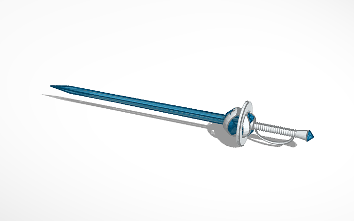 3D design Simple Rapier - Tinkercad