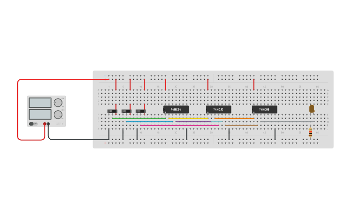 Circuit design Realization using POS | Tinkercad