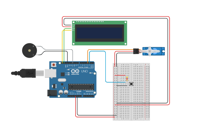 Circuit design Triple-Click Lock - Tinkercad