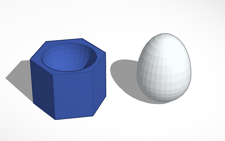 3D design hollow egg | Tinkercad