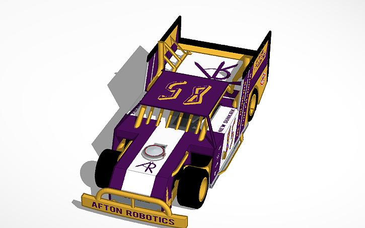 Rc Figure 8 Racing 3D design Outlaw Figure 8 Race Car - Number 85 | Tinkercad