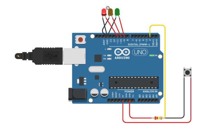 Circuit design Tuto arduino - Tinkercad