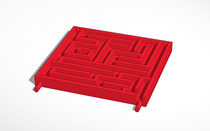 3D design maze - Tinkercad