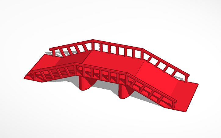 3D design bridge - Tinkercad
