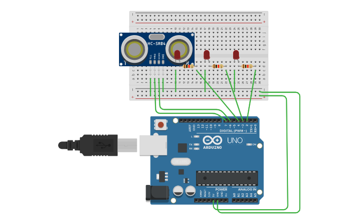 Circuit Design Arduino Ultrasonic Distance Sensor Tinkercad Circuit Design Arduino Ultrasonic Distance Sensor Tinkercad