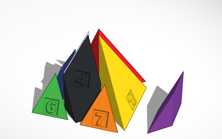 Pyramid Tangram 3D design 3D Pyramid Tangram- In Progress | Tinkercad