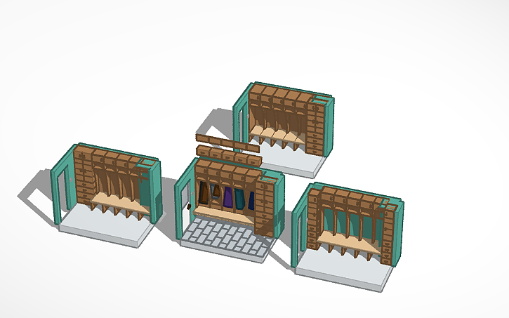 3D design boot room cabinets | Tinkercad