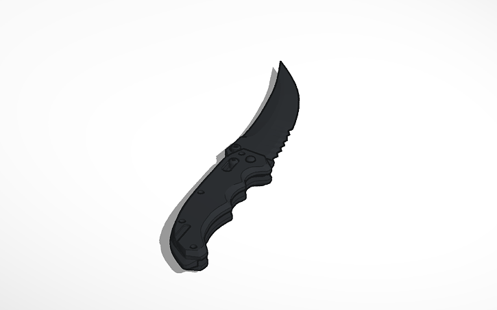 Как нарисовать flip knife