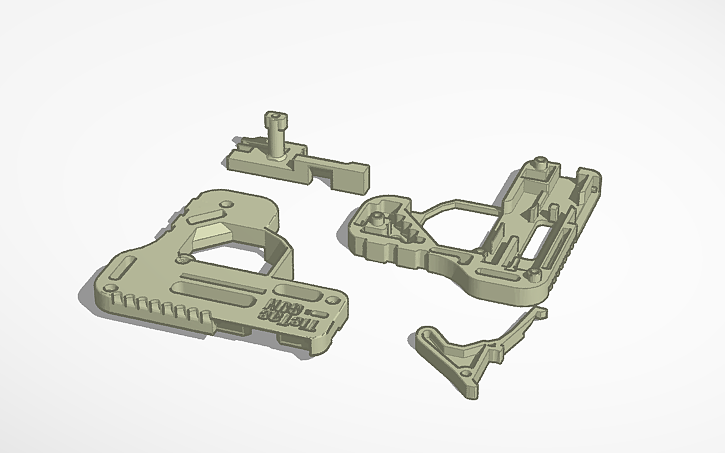 3D design Tic-Tac Gun - Tinkercad