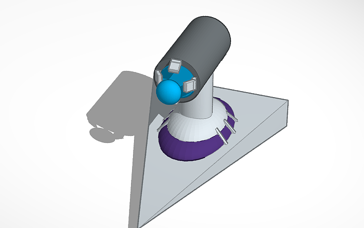 3D design Destructor espacial - Tinkercad