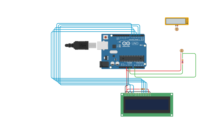 Circuit design LUX meter - Tinkercad