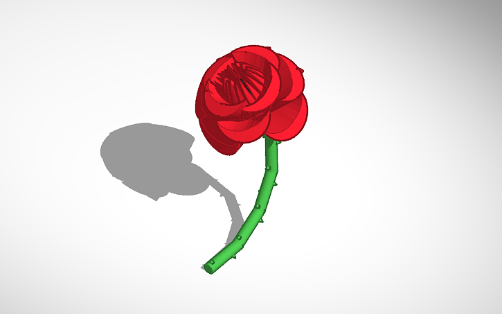 Autocad 3d Roses 3D design Rose | Tinkercad
