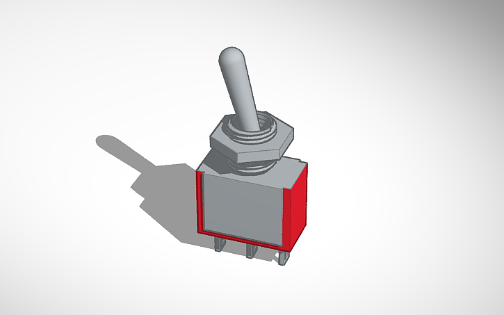 3D design Toggle switch - Tinkercad