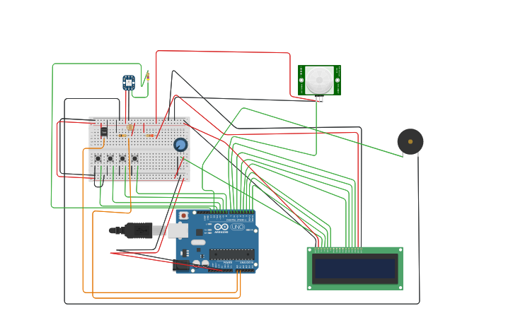 Circuit design Alarm Clock | Tinkercad