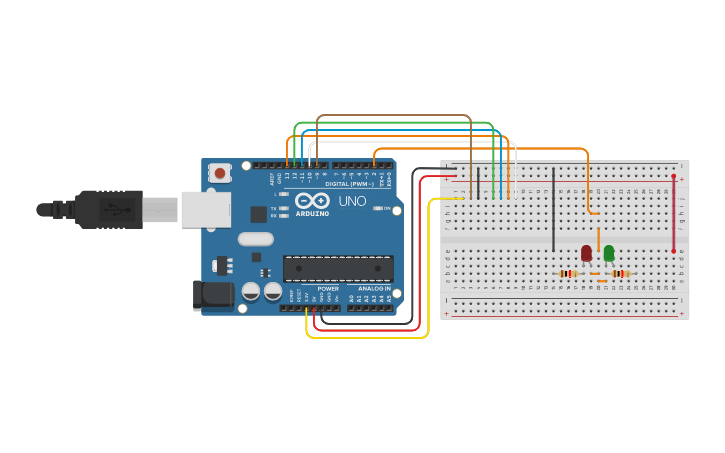 Circuit design Sensor RFID - Tinkercad