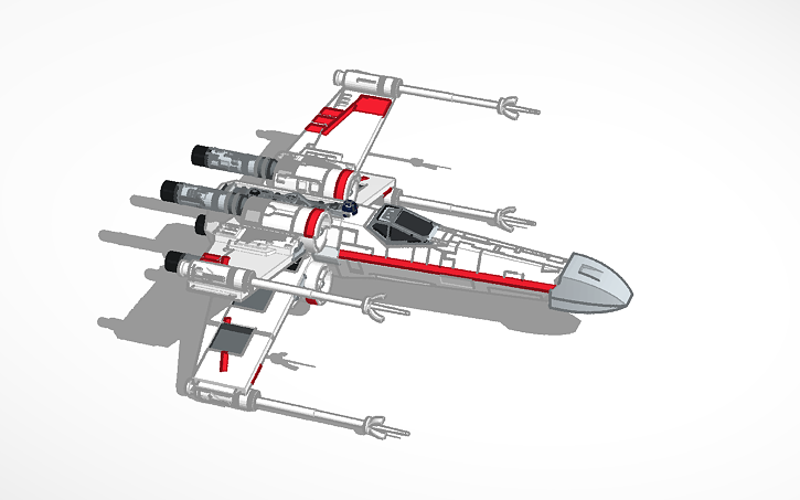 3d Design X-wing - Tinkercad