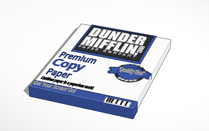 Dunder Mifflin Logo, 3D CAD Model Library