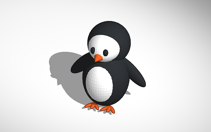 3D design Maddie Neil's penguin - Tinkercad