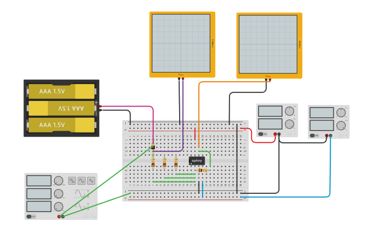Layout Inversor Circuit design sum inversor - Tinkercad