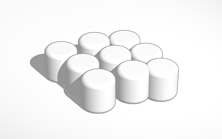 3D design marshmellows - Tinkercad