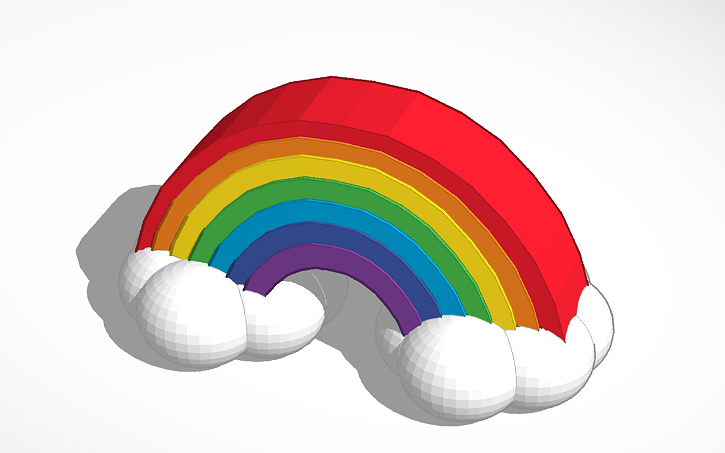 3D design Rainbow - Tinkercad