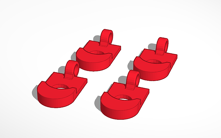 3D design arrma kraton 8s clip retainers - Tinkercad