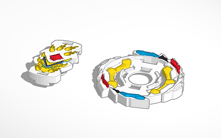 3D design First Uranus beyblade burst rise - Tinkercad