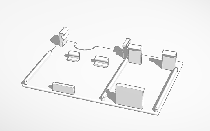 3D design microbit frame - Tinkercad