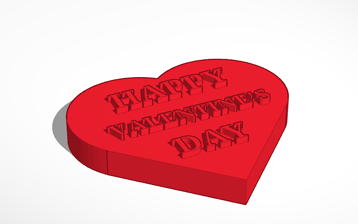 3d Design Valentine Tinkercad 9122