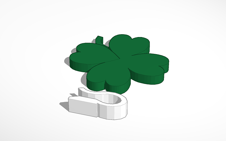 3D design Clover 4 - Tinkercad