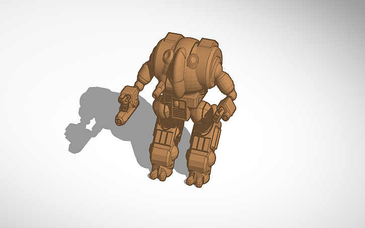 3D design Caesar mech for Battletech - Tinkercad