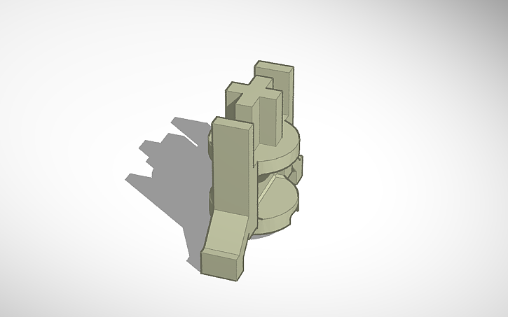3D design Stem for Atari ST Key Cap V3 - Tinkercad