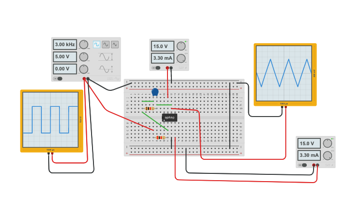 Circuit design mini project Integrator | Tinkercad