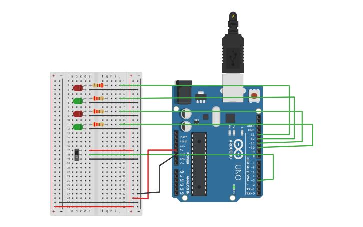 Circuit design Arduino #2 | Tinkercad