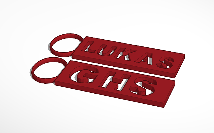 3D design Keychains - Tinkercad