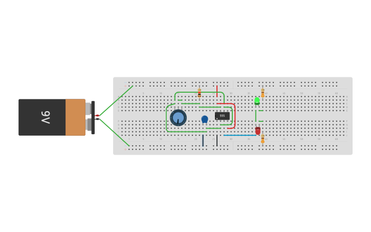 Circuit design Copy of Circuito Astable con 555 - Tinkercad