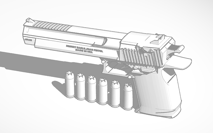 Desert eagle рисовать