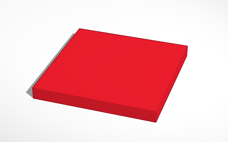3D design a random square - Tinkercad