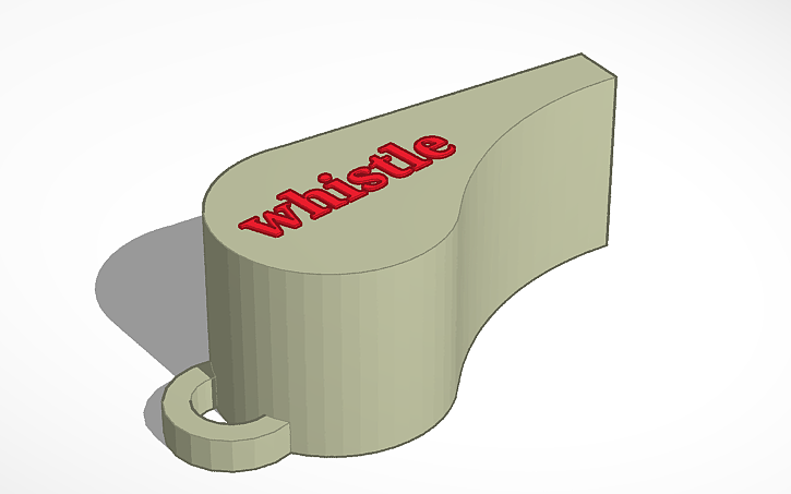 3D design Whistle - Blank | Tinkercad