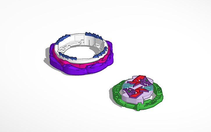 3D design Whiplash Wyvern Beyblade burst BU - Tinkercad