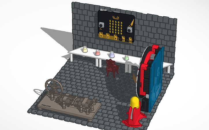Thinkercad Science 3D design 3D Mad Science Labrotory - Tinkercad