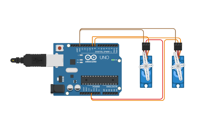 Circuit design servo_3.ino - Tinkercad