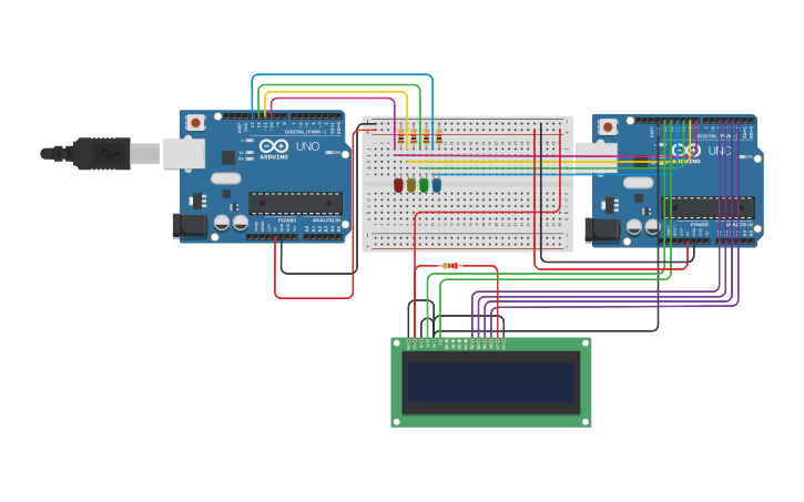 Circuit design SPI Bus - Tinkercad