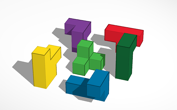 3D design Scrambled 3D puzzle - Tinkercad