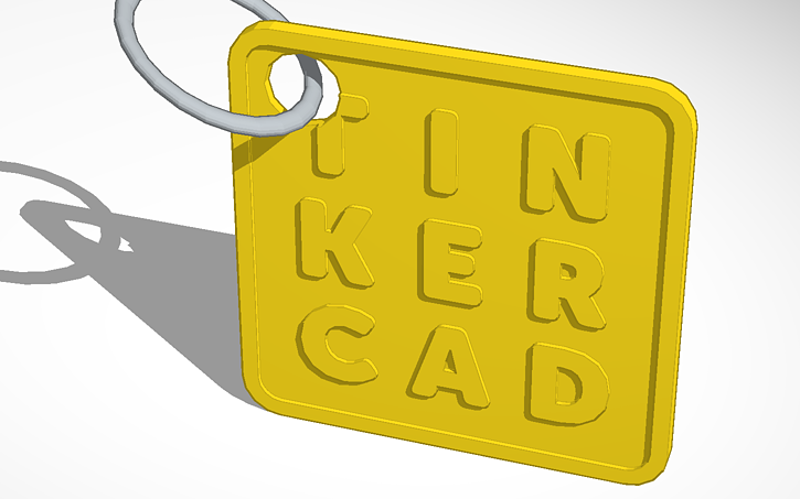 3D design tinkercad key chain | Tinkercad