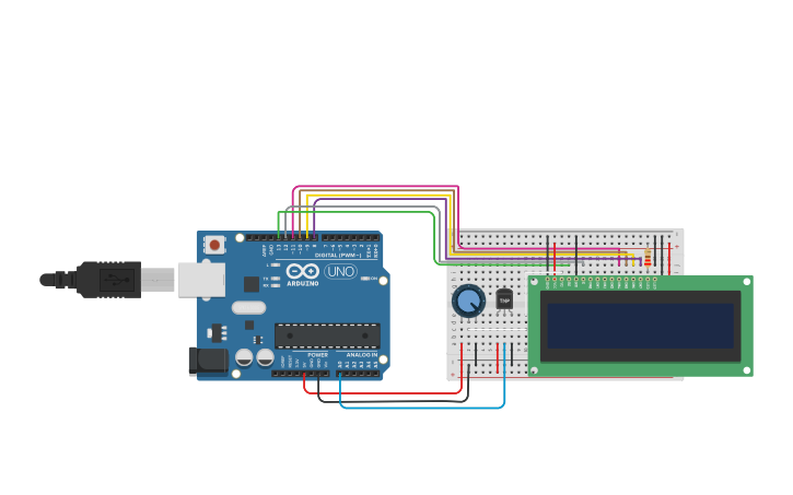 Circuit design Temperature Sensor - Tinkercad