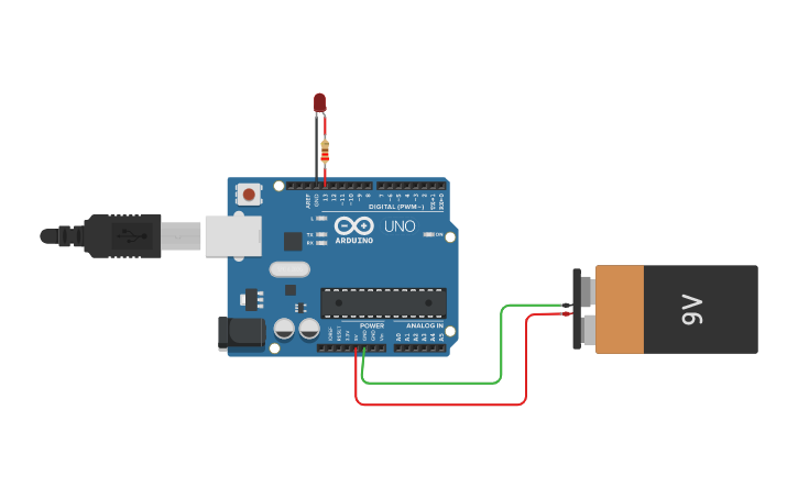 Circuit Design On Off Led Tinkercad
