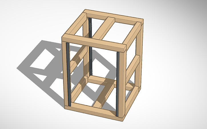 3D design Rack Cabinet Model v2 - Tinkercad